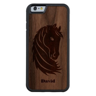 Horse Head Wooden iPhone 6 Case