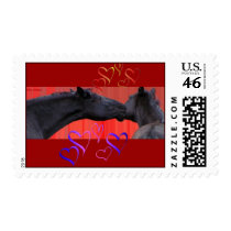 Horse & Hearts Postage Stamps by WesternWeddings Horse & Hearts Postage Stamps