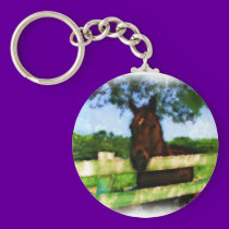 Horse Hello Keychain keychains