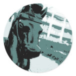 Horse Hitching Post Pop Art stickers