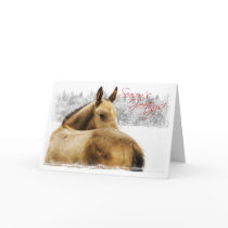 Horse Holiday Card by PaintingPony Horse Holiday Card