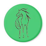 Horse Illustration Magnet