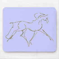 Horse Illustration Mousepad