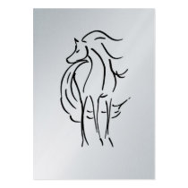 Horse Illustration Profile Card business cards