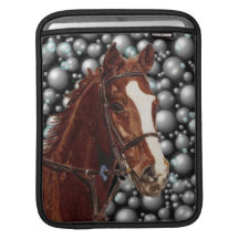 Horse in Bubbles iPad/Macbook Air Rickshaw  Sleeve For iPads