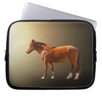 HORSE IN LIGHT LAPTOP COMPUTER SLEEVES