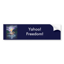Horse in Moonlight bumper stickers