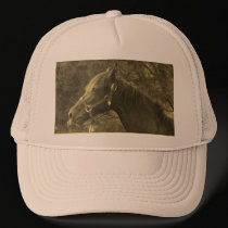 Horse in Sepia hats by GingerBarritt Horse in Sepia hats