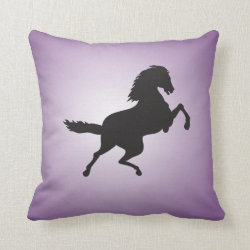 HORSE IN SILHOUETTE PILLOW