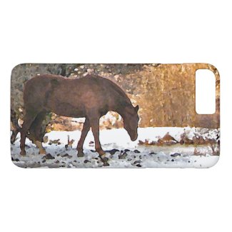 Horse in Winter iPhone 7 Plus Case