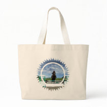 Horse Jumper Canvas Tote Bag