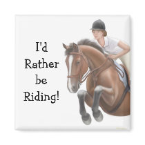 Horse Jumper Magnet by twopurringcats Horse Jumper Magnet