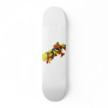 Horse Jumping Abstract Red Yellow Blue theme Custom Skate Board