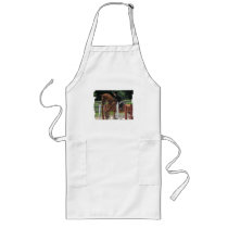 Horse Jumping Long Apron