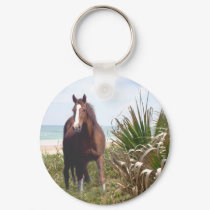Horse Keychain Beach