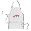 Horse Kisses (Dk. Pink) aprons