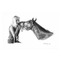 Horse Kisses posters by PaintingPony Horse Kisses posters