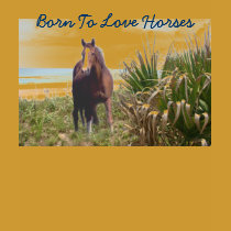 Horse Ladies T-Shirt Beach