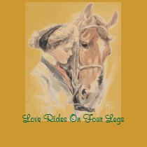 Horse Ladies T-Shirt Vintage
