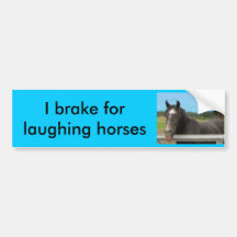 Horse Laughing Bumper Sticker