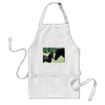 Horse love between mom and her baby foal aprons