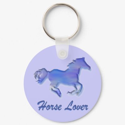 Horse Lover Blue Keychains by jesus1ste