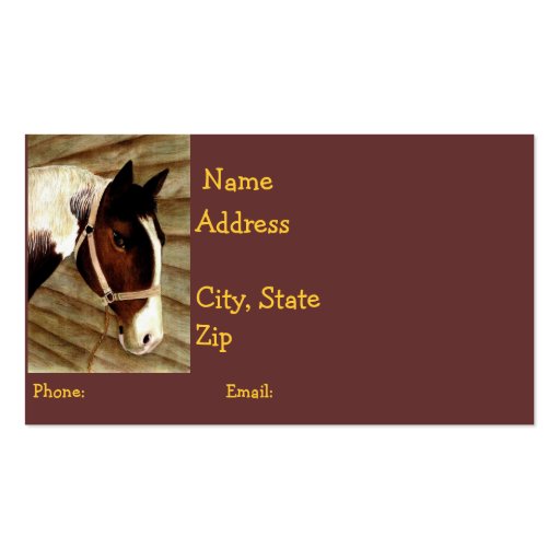 Horse-Lover Calling Card Business Card Templates