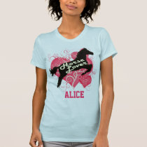 Horse Lover Personalized Alice t-shirts