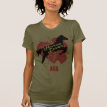 Horse Lover Personalized Ava t-shirts
