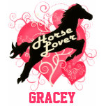 Horse Lover Personalized Gracey t-shirts