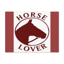 HORSE LOVER POSTCARD by Baysideimages HORSE LOVER POSTCARD