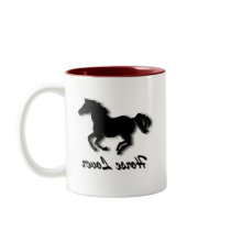 Horse Lover red Mug