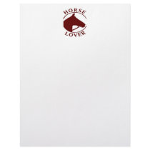 HORSE LOVER STATIONERY letterhead