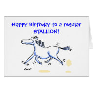 Horse Lover's Birthday Card card
