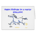Horse Lover's Birthday Card by Swisstoons Horse Lover's Birthday Card
