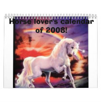 Horse lover's calendar of 2008!