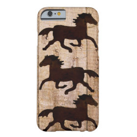 Horse Lovers Cowboy Rustic Wood iPhone 6 case