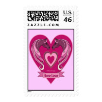 Horse Lovers Heart Postage Stamp by kimd43 Horse Lovers Heart Postage Stamp