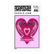 Horse Lovers Heart Postage Stamp