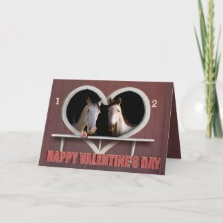 Horse Lovers Valentine card