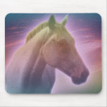 Horse Mouse pad Whitehorse01