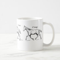 Horse mugs by engravings Horse mugs