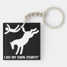 Horse My Own Stunts Acrylic Keychain