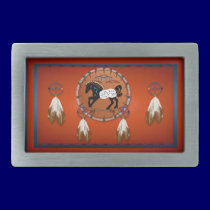 Horse n Arrows Belt Buckle 