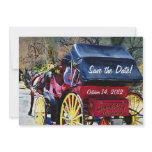 Horse n Buggy Save the Date Wedding Card Invitations