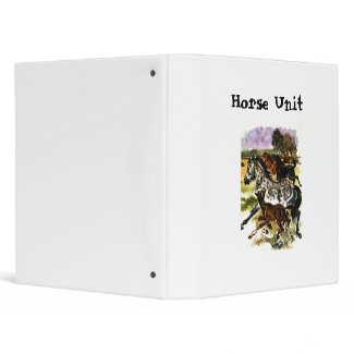 Horse Notebook binder