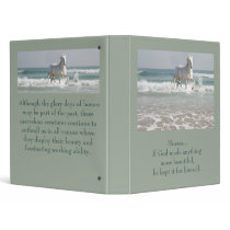 Horse Ocean Beauty  Binder