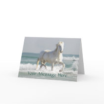 Horse Ocean Beauty Greeting Card