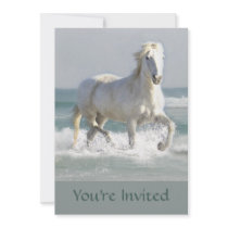 Horse Ocean Beauty Invitation