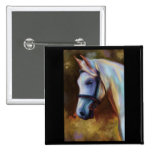 Horse of Colours - Horse painting Pinback Button